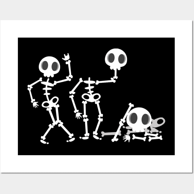 Dancing Skeletons Wall Art by Nuletto